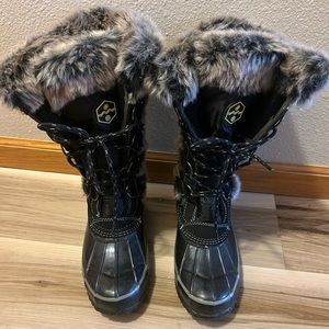 Womens Tall Cozy Snow Boots with Fur